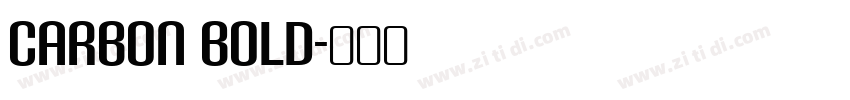 Carbon Bold字体转换
